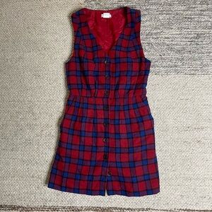 Cooperative urban outfitters plaid dress sz 0